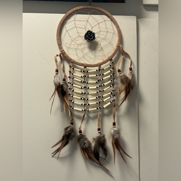 Bohemian Dreamcatcher with Feathers - Picture 1 of 2